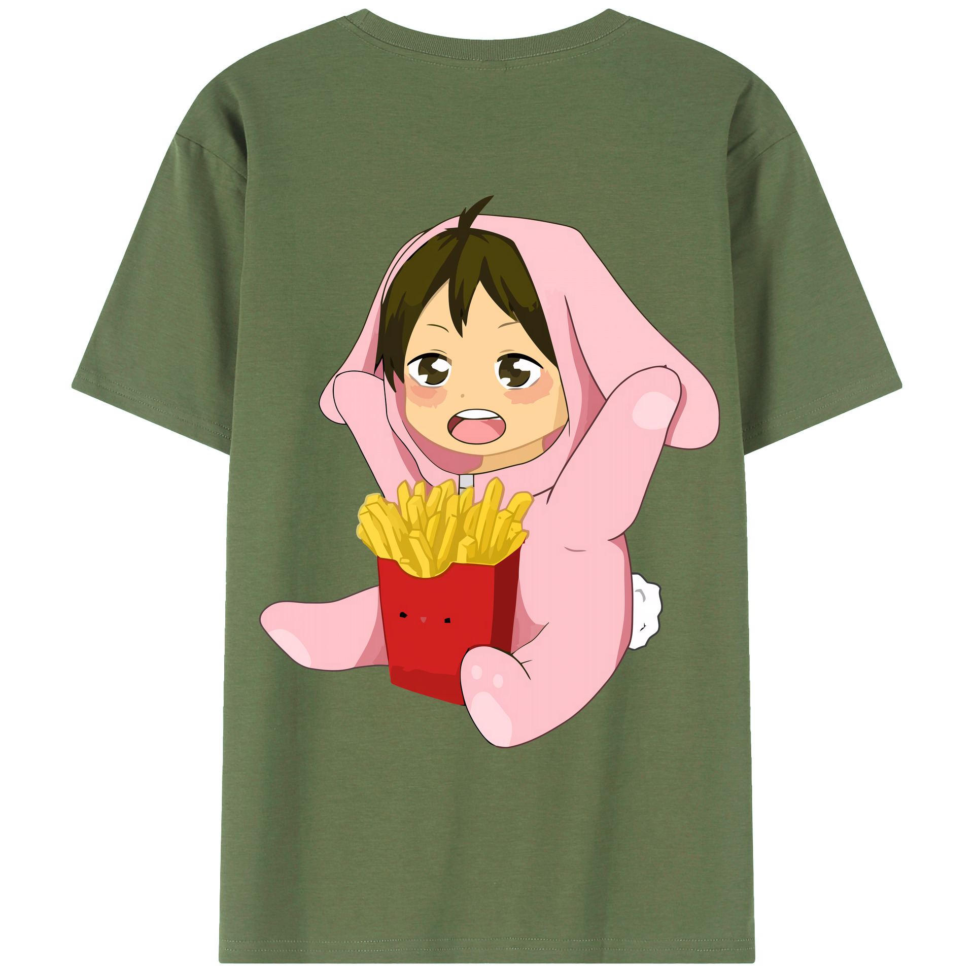 （画像用） ハイキュー!! Haikyu!! 綿100％ メンズ半袖Tシャツ（バックプリント） 通気性